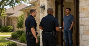 What Happens If Police Show Up With an Arrest Warrant at Your Home in Texas